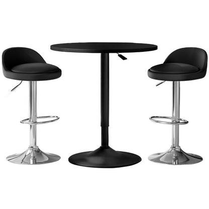 Artiss Bar Table and Stools Set Dining Desk Kitchen Chairs Cafe Pub-Furniture &gt; Bar Stools &amp; Chairs &gt; Table &amp; Bar Stools-PEROZ Accessories