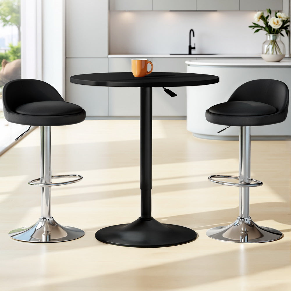 Artiss Bar Table and Stools Set Dining Desk Kitchen Chairs Cafe Pub-Furniture &gt; Bar Stools &amp; Chairs &gt; Table &amp; Bar Stools-PEROZ Accessories