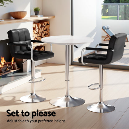 Artiss Bar Table and Stools Set Dining Desk Kitchen Chairs Cafe Pub-Furniture &gt; Bar Stools &amp; Chairs &gt; Table &amp; Bar Stools-PEROZ Accessories