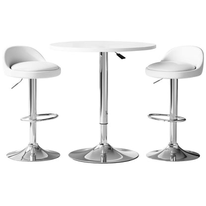 Artiss Bar Table and Stools Set Dining Desk Kitchen Chairs Cafe Pub-Furniture &gt; Bar Stools &amp; Chairs &gt; Table &amp; Bar Stools-PEROZ Accessories