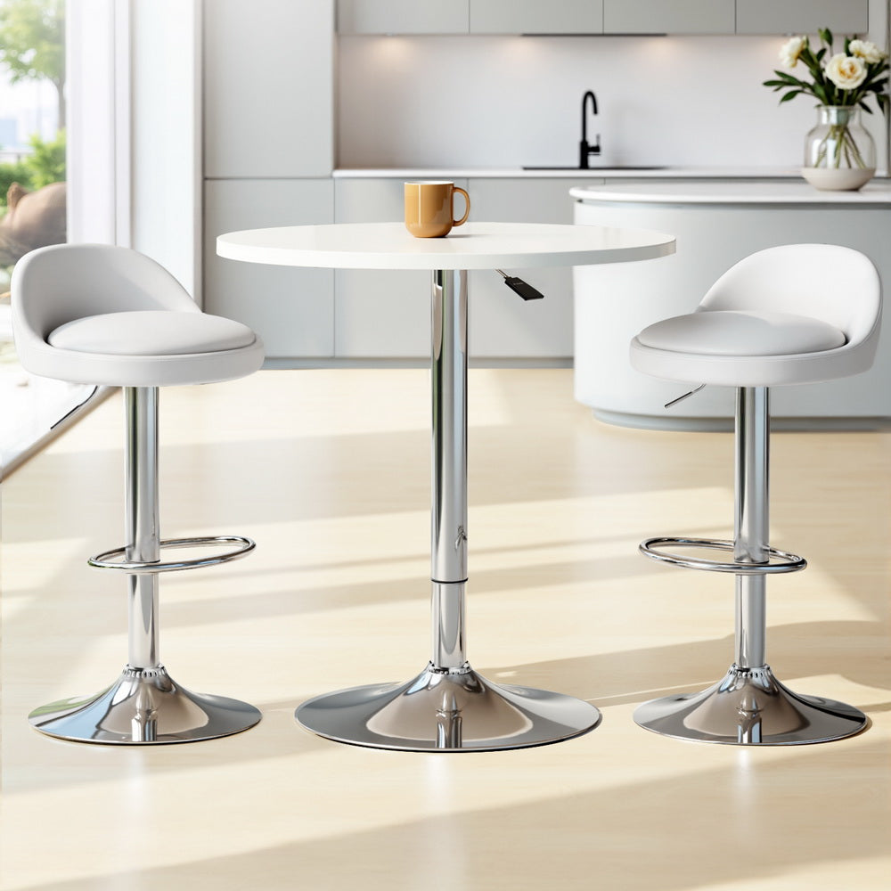 Artiss Bar Table and Stools Set Dining Desk Kitchen Chairs Cafe Pub-Furniture &gt; Bar Stools &amp; Chairs &gt; Table &amp; Bar Stools-PEROZ Accessories