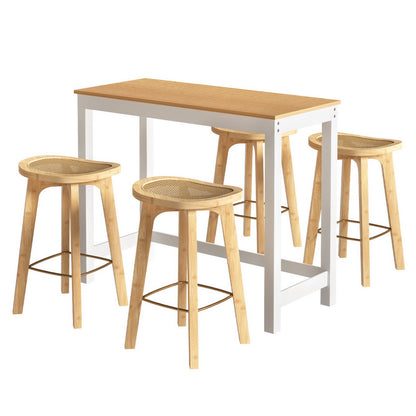 Artiss Bar Table and Stools Set Dining Desk Kitchen Chairs Cafe Pub-Furniture &gt; Bar Stools &amp; Chairs &gt; Table &amp; Bar Stools-PEROZ Accessories