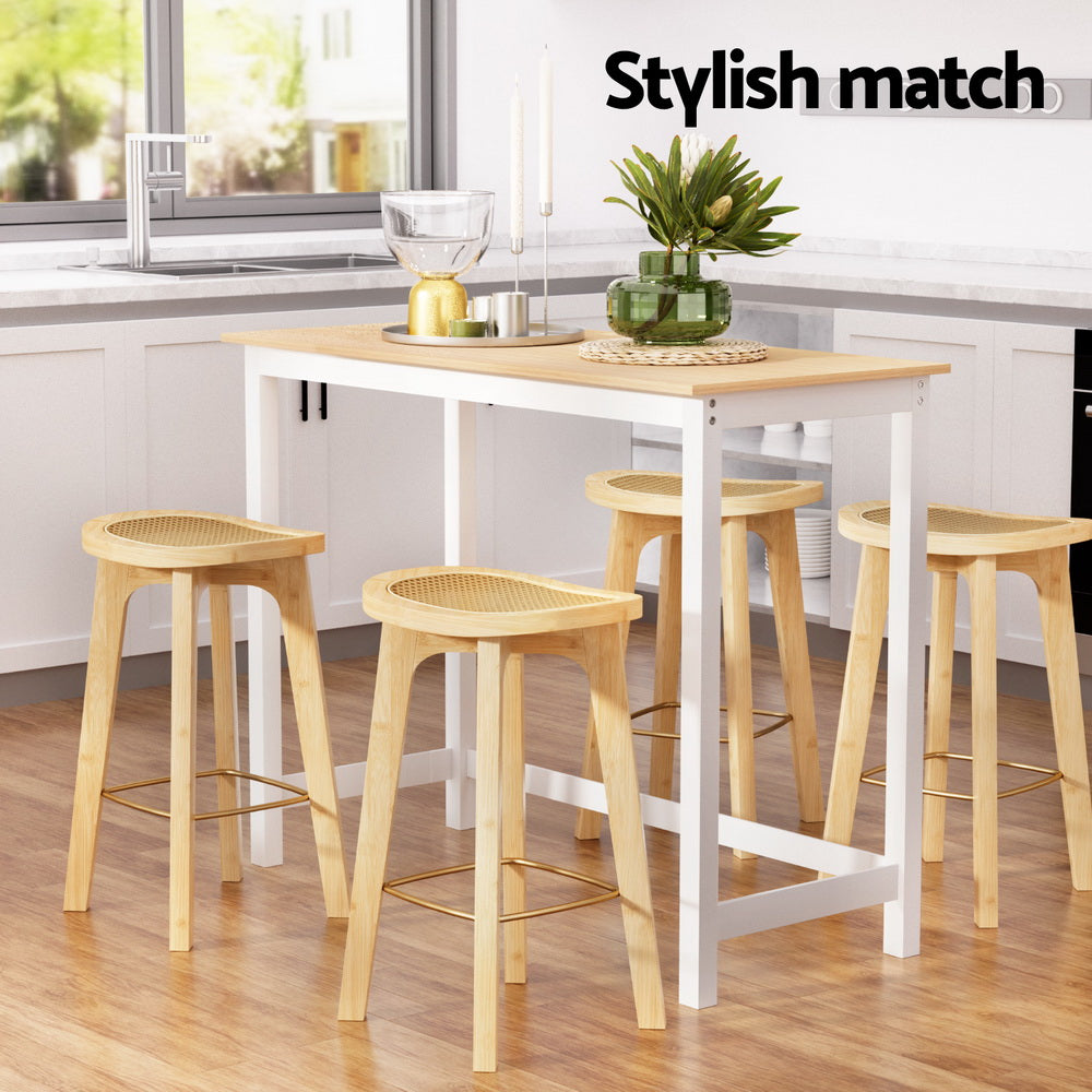 Artiss Bar Table and Stools Set Dining Desk Kitchen Chairs Cafe Pub-Furniture &gt; Bar Stools &amp; Chairs &gt; Table &amp; Bar Stools-PEROZ Accessories