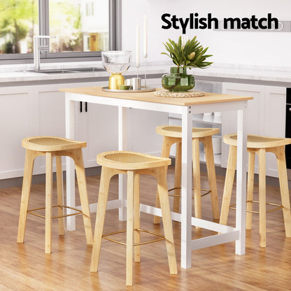 Artiss Bar Table and Stools Set Dining Desk Kitchen Chairs Cafe Pub-Furniture &gt; Bar Stools &amp; Chairs &gt; Table &amp; Bar Stools-PEROZ Accessories