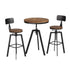 Artiss Bar Table and Stools Set Dining Desk Industrial Kitchen Chairs Cafe Pub-Furniture > Bar Stools & Chairs > Table & Bar Stools-PEROZ Accessories