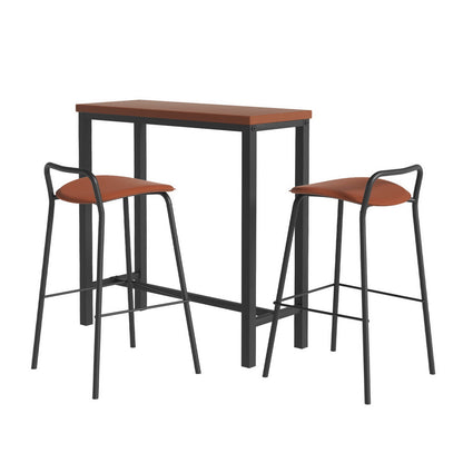Artiss Bar Table and Stools Set Dining Desk Kitchen Chairs Cafe Pub-Furniture &gt; Bar Stools &amp; Chairs &gt; Table &amp; Bar Stools-PEROZ Accessories