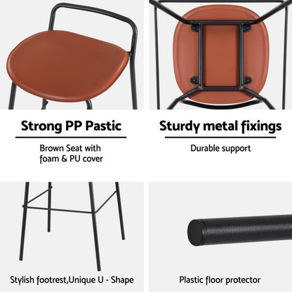 Artiss Bar Table and Stools Set Dining Desk Kitchen Chairs Cafe Pub-Furniture &gt; Bar Stools &amp; Chairs &gt; Table &amp; Bar Stools-PEROZ Accessories