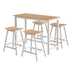 Artiss Bar Table and Stools Set Dining Desk Solid Wood Kitchen Chairs Cafe Pub-Furniture > Bar Stools & Chairs > Table & Bar Stools-PEROZ Accessories