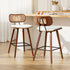 2x Artiss Bar Stools Kitchen Counter Rattan Chairs PU Leather Padding-Furniture > Bar Stools & Chairs > Table & Bar Stools-PEROZ Accessories