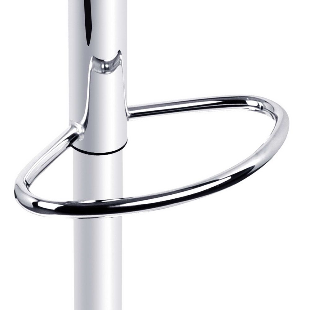 Artiss 2x Bar Stools Gas Lift Leather Padded White-Furniture > Bar Stools &amp; Chairs-PEROZ Accessories