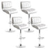 Artiss 4x Bar Stools Gas Lift Leather Padded White-Furniture > Bar Stools & Chairs-PEROZ Accessories