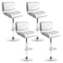 Artiss 4x Bar Stools Gas Lift Leather Padded White-Furniture > Bar Stools & Chairs-PEROZ Accessories