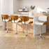 Artiss 4x Bar Stools Gas Lift Leather White-Furniture > Bar Stools & Chairs > Massage Chairs-PEROZ Accessories