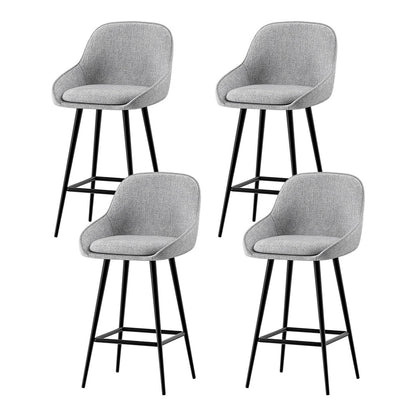 Artiss 4x Bar Stools Upholstered Stool Counter Seat Kitchen Dining Chairs-Furniture &gt; Bar Stools &amp; Chairs &gt; Massage Chairs-PEROZ Accessories