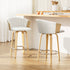 Artiss Bar Stools Kitchen Leather Barstools Swivel Counter Chairs x2-Furniture > Bar Stools & Chairs-PEROZ Accessories