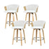 Artiss 4x Bar Stools Swivel Leather Chairs Wooden-Furniture > Bar Stools & Chairs > Arm Chairs & Recliners-PEROZ Accessories