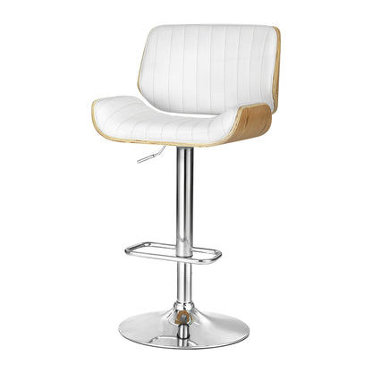 Artiss Bar Stools Swivel Leather Chairs Wooden-Bar Stools-PEROZ Accessories