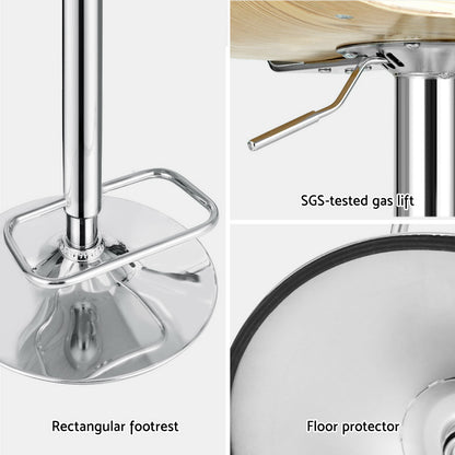 Artiss 4x Bar Stools Adjustable Leather Chairs-Furniture &gt; Bar Stools &amp; Chairs &gt; Arm Chairs &amp; Recliners-PEROZ Accessories