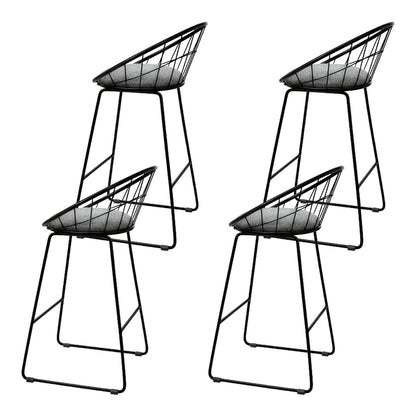 Artiss 4x Bar Stools Padded Seat Metal-Furniture &gt; Bar Stools &amp; Chairs-PEROZ Accessories