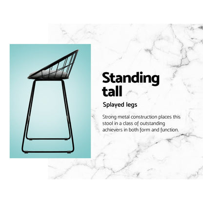 Artiss 4x Bar Stools Padded Seat Metal-Furniture &gt; Bar Stools &amp; Chairs-PEROZ Accessories