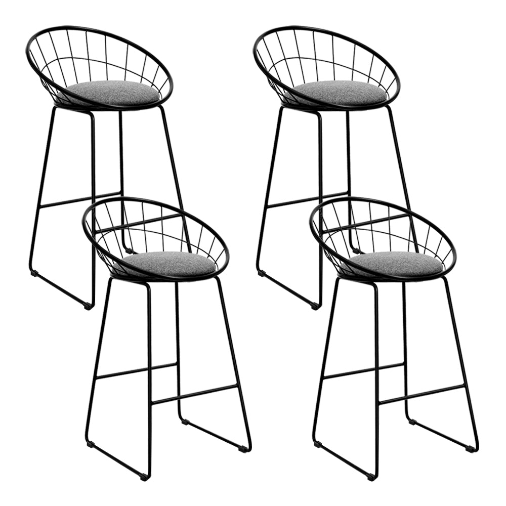 Artiss 4x Bar Stools Padded Seat Metal-Furniture &gt; Bar Stools &amp; Chairs-PEROZ Accessories