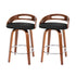 Artiss 2x Bar Stools Swivel Dining Chairs Low Back Counter Seat PU Cushion-Furniture > Bar Stools & Chairs > Table & Bar Stools-PEROZ Accessories