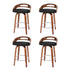 Artiss 4x Bar Stools Swivel Dining Chairs Low Back Counter Seat PU Cushion-Furniture > Bar Stools & Chairs > Table & Bar Stools-PEROZ Accessories