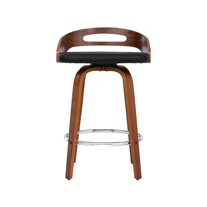 Artiss 4x Bar Stools Swivel Dining Chairs Low Back Counter Seat PU Cushion-Furniture > Bar Stools &amp; Chairs > Table &amp; Bar Stools-PEROZ Accessories