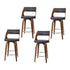 Artiss 4x Bar Stools Swivel Leather Chair 65cm-Furniture > Bar Stools & Chairs > Table & Bar Stools-PEROZ Accessories