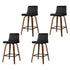 Artiss 4x Bar Stools Swivel Leather Padded Wooden-Furniture > Bar Stools & Chairs > Massage Chairs-PEROZ Accessories