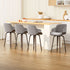 Artiss 4x Bar Stools Swivel Velvet Padded Wooden-Furniture > Bar Stools & Chairs > Table & Bar Stools-PEROZ Accessories