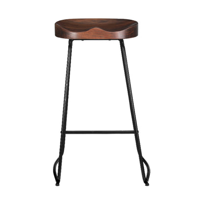 Artiss 4x Bar Stools Tractor Seat 75cm Black-Bar Stools-PEROZ Accessories
