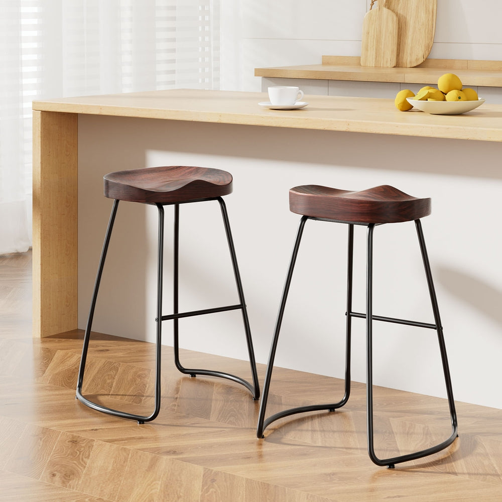 Artiss 2x Bar Stools Tractor Seat 65cm-Bar Stools-PEROZ Accessories
