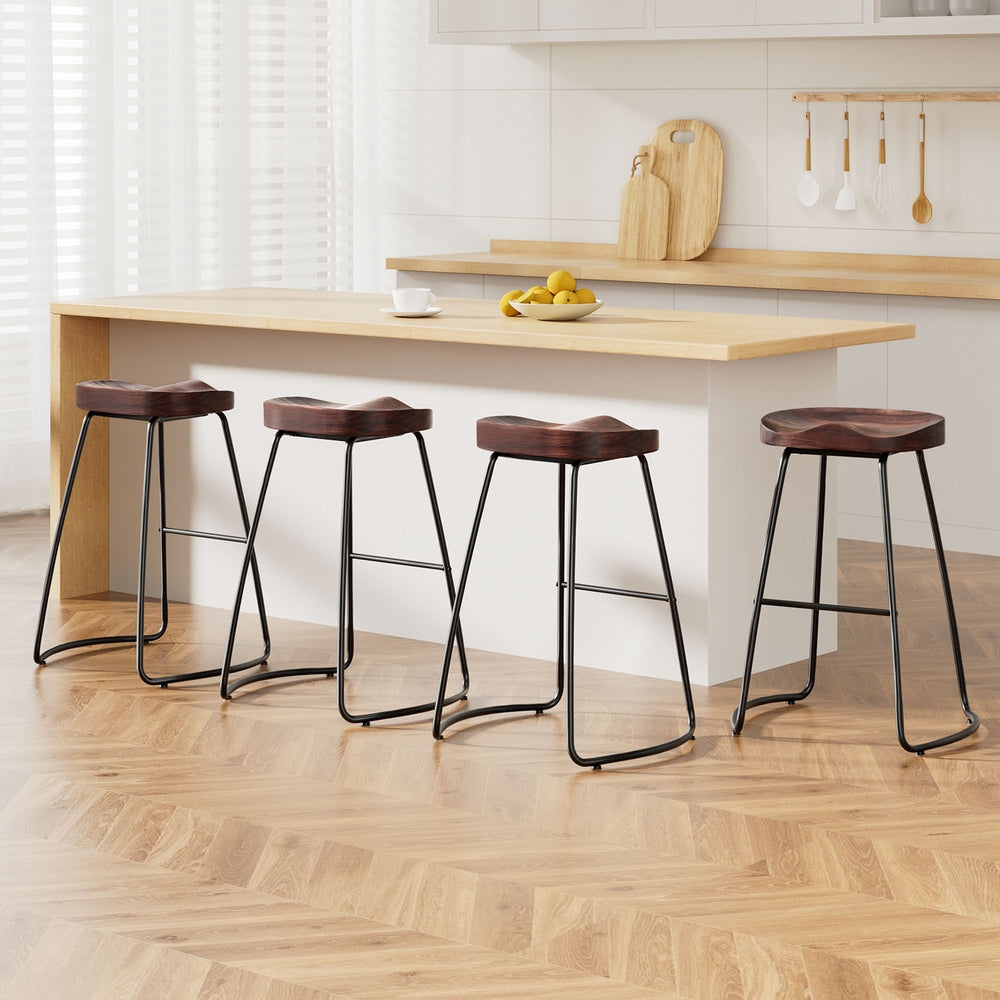 Artiss 4x Bar Stools Tractor Seat 65cm-Bar Stools-PEROZ Accessories