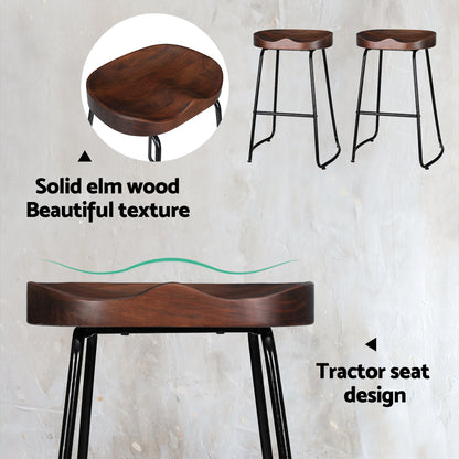 Artiss 4x Bar Stools Tractor Seat 65cm-Bar Stools-PEROZ Accessories