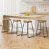 Artiss 4x Bar Stools Tractor Seat 65cm Wooden-Bar Stools-PEROZ Accessories