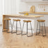 Artiss 4x Bar Stools Tractor Seat 75cm Wooden-Bar Stools-PEROZ Accessories