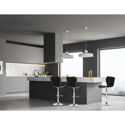 Artiss 4x Bar Stools Gas Lift Leather Seat Black-Furniture &gt; Bar Stools &amp; Chairs-PEROZ Accessories