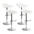 Artiss 4x Bar Stools Adjustable Gas Lift Chairs White-Bar Stools-PEROZ Accessories