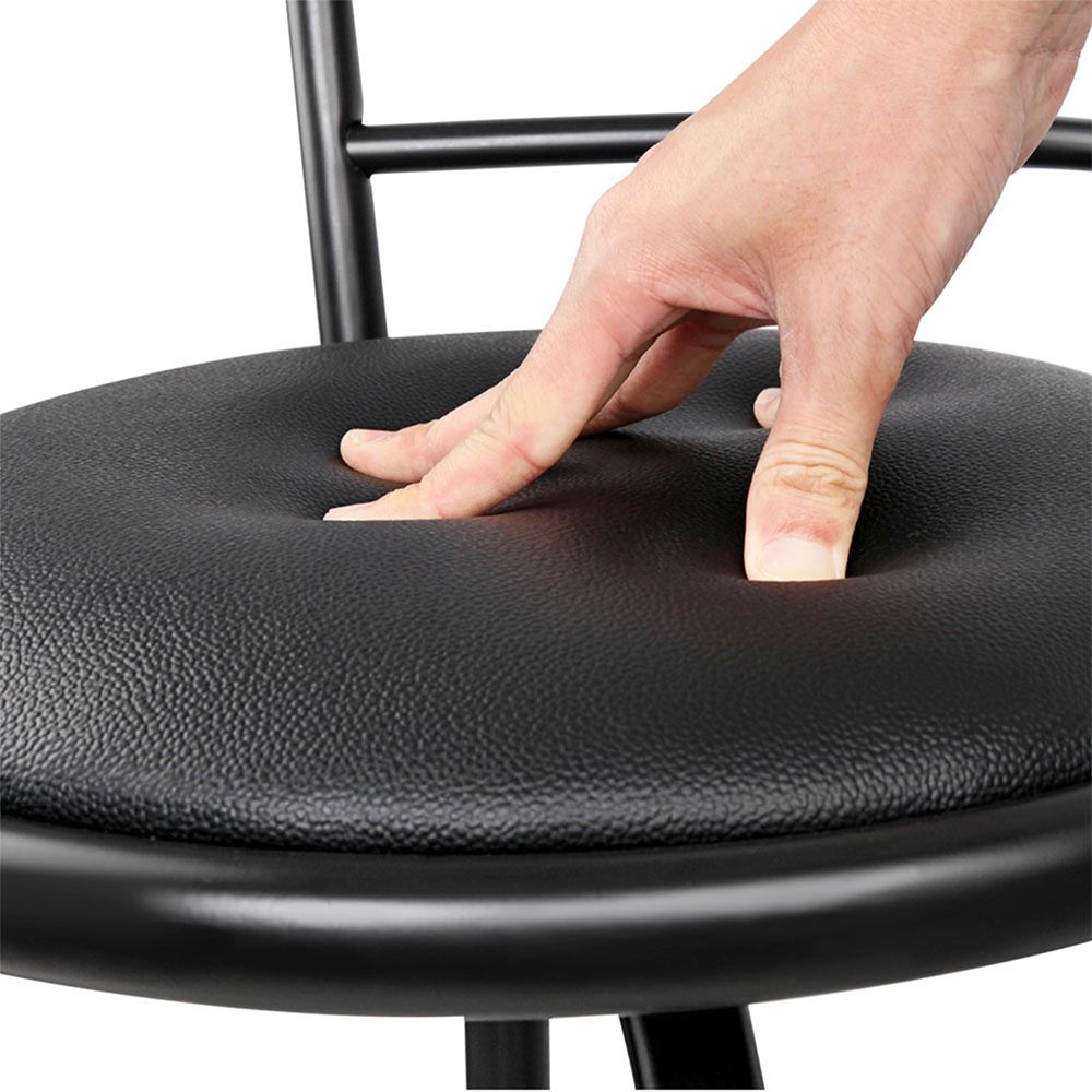 Artiss 2x Bar Stools Swivel Leather Padded Metal-Furniture > Bar Stools &amp; Chairs-PEROZ Accessories