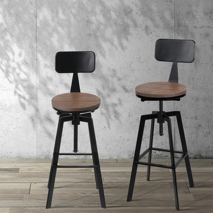 Artiss Bar Stools Kitchen Counter Chairs Vintage Metal Chairs-Bar Stools-PEROZ Accessories
