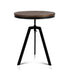 Artiss Bar Table 67-86CM Height Round Brown-Dining Tables-PEROZ Accessories