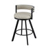 Artiss Bar Stool Swivel Kitchen Chair Metal PU Leather Counter Beige-Furniture > Bar Stools & Chairs > Table & Bar Stools-PEROZ Accessories