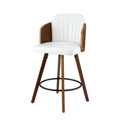 Artiss Wooden Bar Stools Swivel Kitchen Counter Stool Chair 58cm Seat Height-Furniture > Bar Stools &amp; Chairs > Table &amp; Bar Stools-PEROZ Accessories