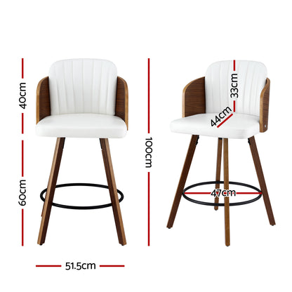Artiss Wooden Bar Stools Swivel Kitchen Counter Stool Chair 58cm Seat Height-Furniture > Bar Stools &amp; Chairs > Table &amp; Bar Stools-PEROZ Accessories