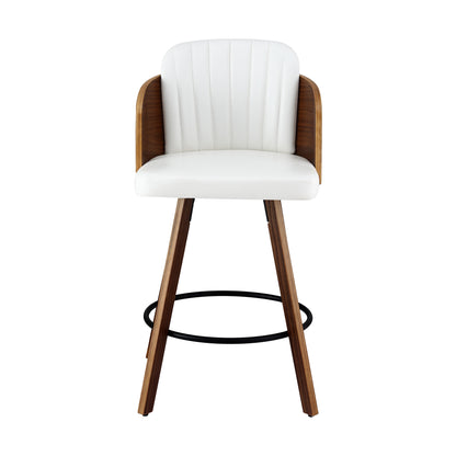 Artiss Wooden Bar Stools Swivel Kitchen Counter Stool Chair 58cm Seat Height-Furniture > Bar Stools &amp; Chairs > Table &amp; Bar Stools-PEROZ Accessories