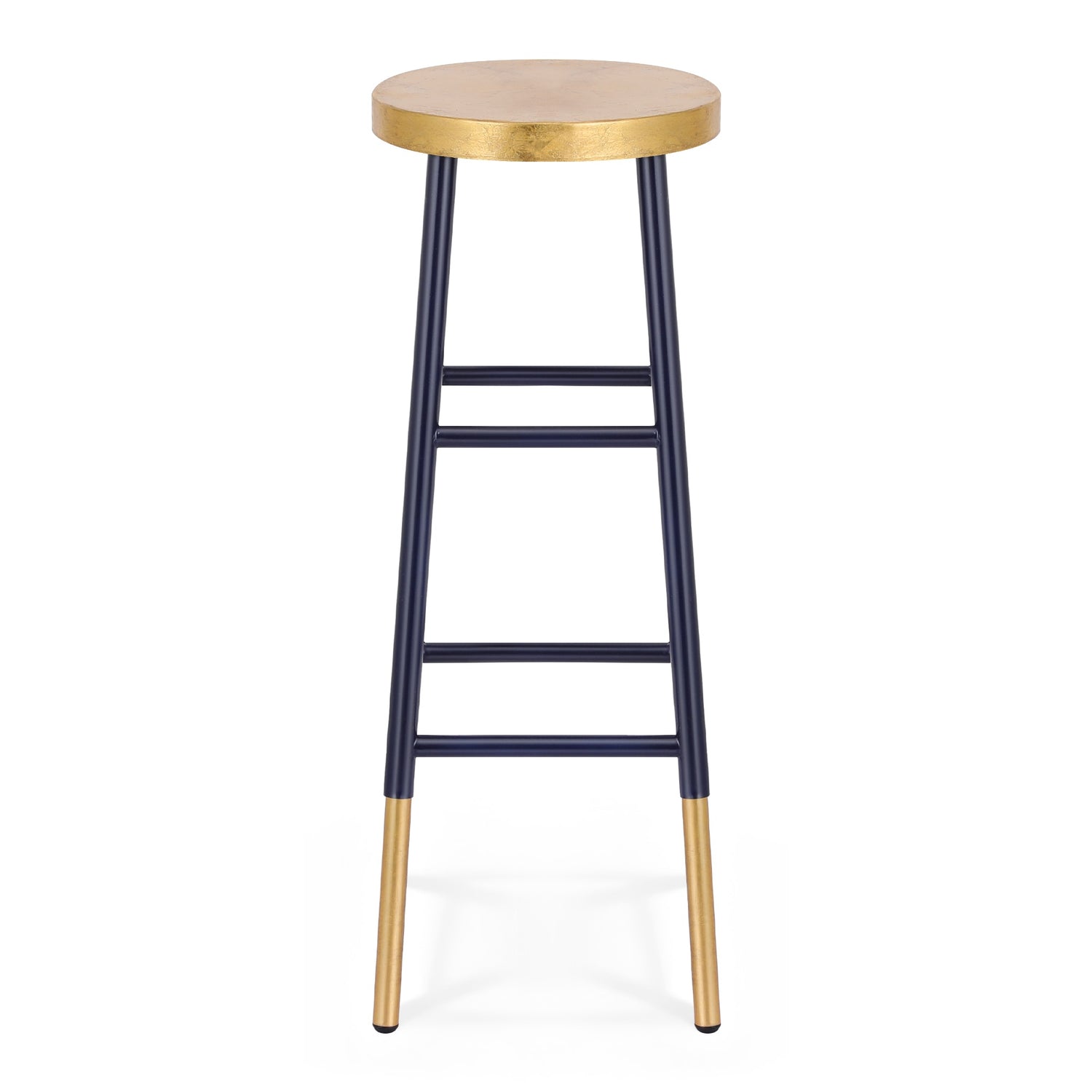 Artiss Bar Stools Metal Gold Navy-Furniture > Bar Stools &amp; Chairs > Table &amp; Bar Stools-PEROZ Accessories
