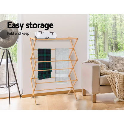 Artiss Clothes Airer Coat Rack Foldable Hanger Dryer-Drying Racks-PEROZ Accessories