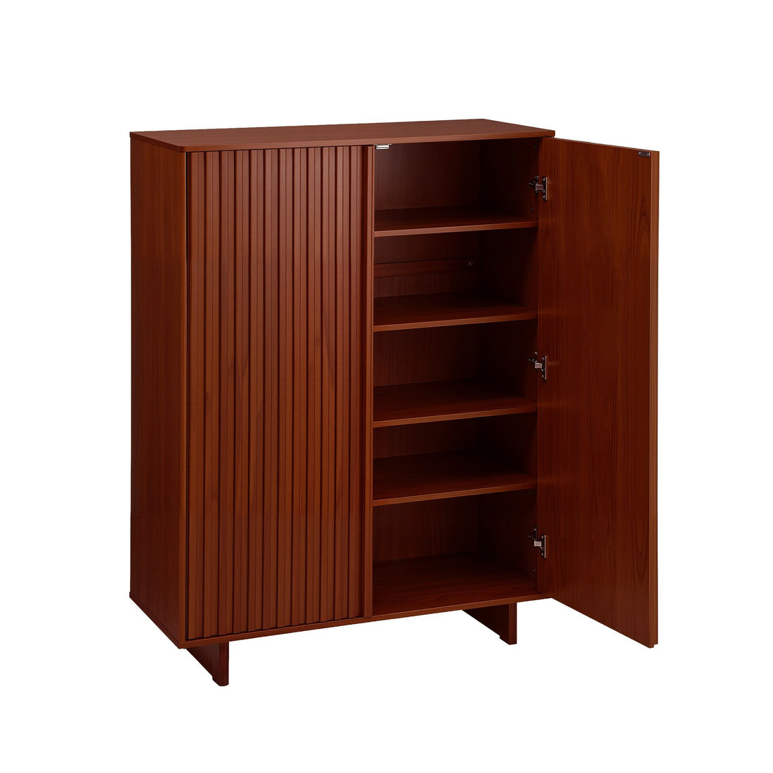 Artiss Shoe Cabinet 5 Tier Storage Organiser w/ Adjustable Shelves Bamboo-Furniture > Living Room > Shoe Storage-PEROZ Accessories