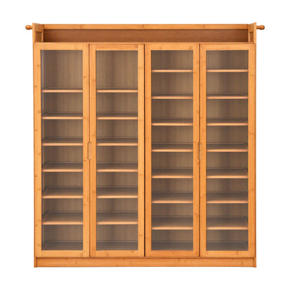 Artiss Shoe Cabinet 25 Pairs Shoe Storage Cupboard Umbrella Hook Raised Top Edge Wood-Furniture > Living Room > Shoe Storage-PEROZ Accessories